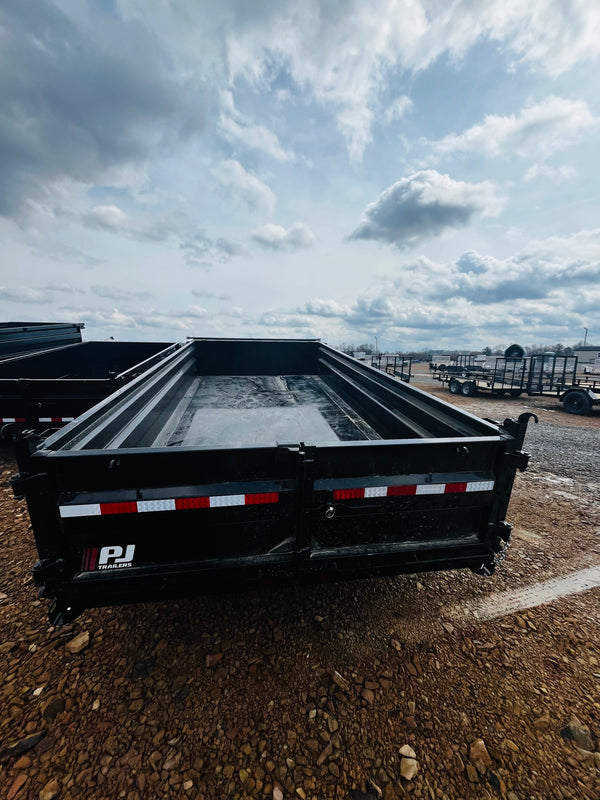 2026 PJ 7x14 Low Sided Dump Trailer (DL) 7GA FLOOR