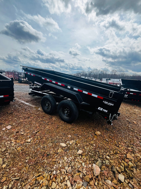 2026 PJ 7x14 Low Sided Dump Trailer (DL) 7GA FLOOR