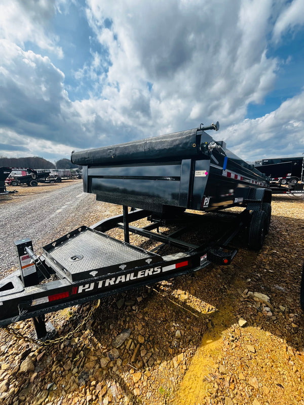 2026 PJ 7x16 Low Sided Dump Trailer (DL)