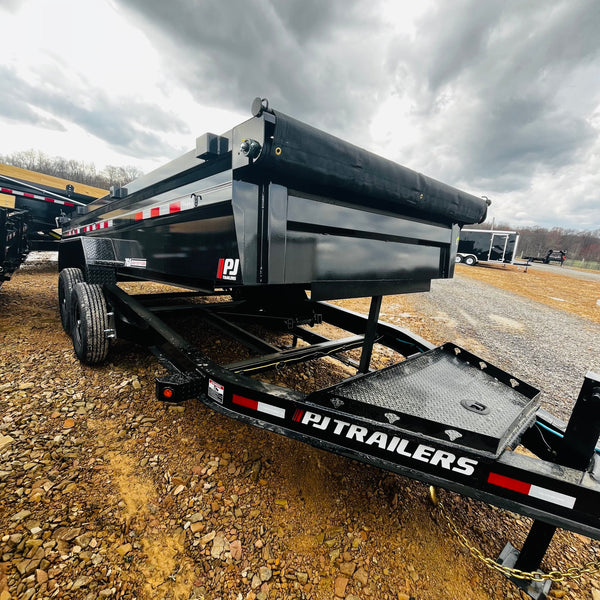 2026 PJ 7x16 Low Sided Dump Trailer (DL)