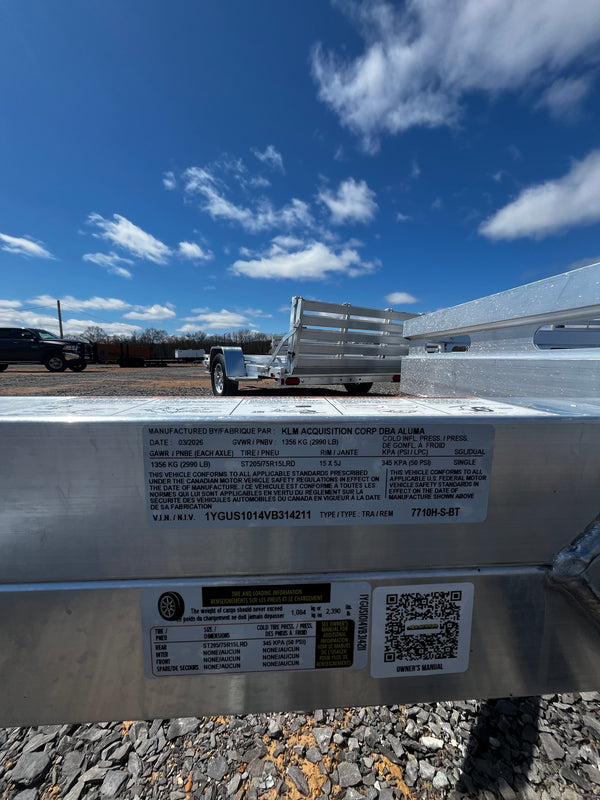 2027 ALUMA 77"X10' UTILITY (7710H-S-BT)