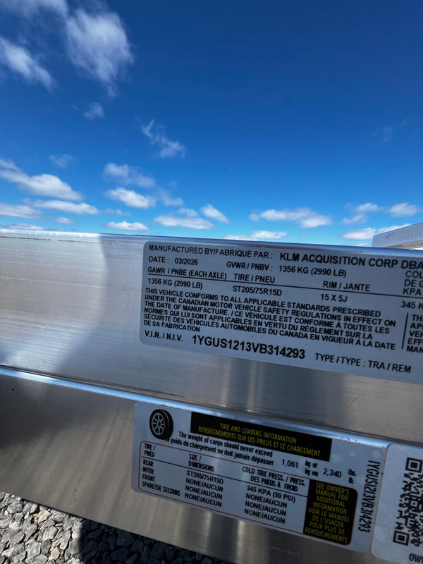 2027 ALUMA 77"X12' UTILITY (7712H-S-BT)