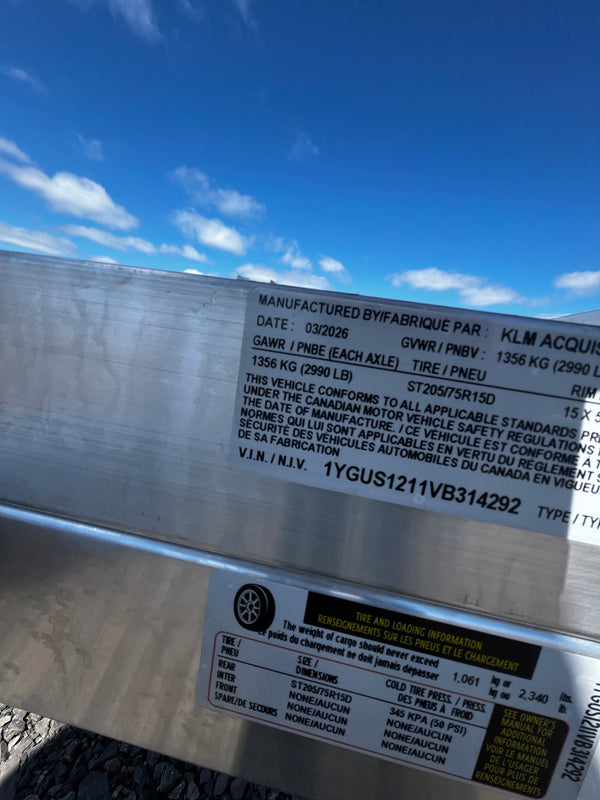 2027 ALUMA 77"X12' UTILITY (7712H-S-BT)