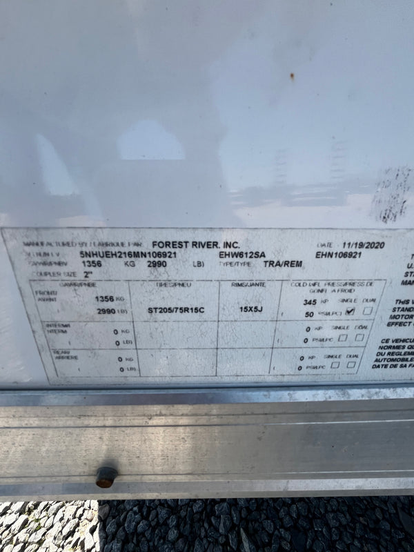 Pre Owned 2021 Cargo Mate 6x12 Cargo Trailer